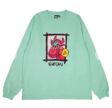 King Gnu LIVEHOUSE TOUR 긴팔 티셔츠 라임 그린