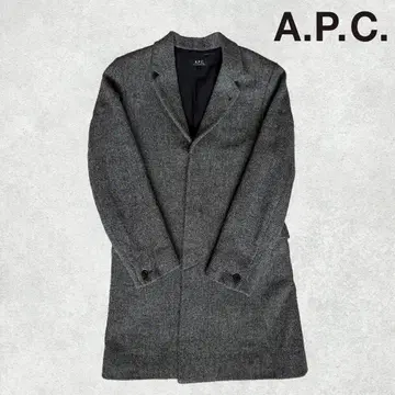 A.P.C. 그레이 체스터 코트 S 사이즈
