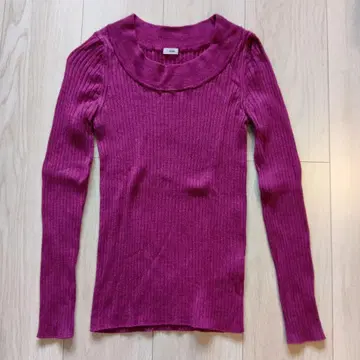 IENA 하이 게이지 6*3 리브 U넥 풀오버