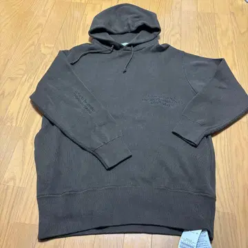 Page 브라운 후드 부착 후드티