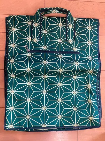 일본 의류용 가방 기모노 휴대 가방 사계절 린넨 잎 패턴 기하학 패턴