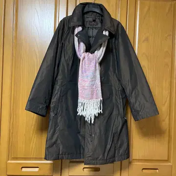 산요 TRANS WORK 브라운 다운 코트 48