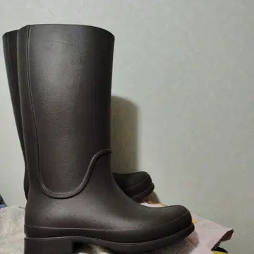 Crocs 롱 부츠 레인부츠 브라운