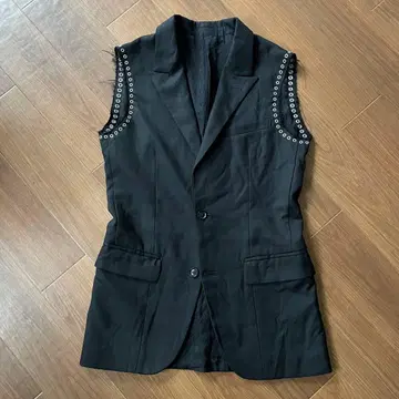 00s PHENOMENON archive 아일렛 블랙 테일러드 베스트 M