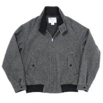 [ 컨디션 최상 ] WORKERS 해링턴 자켓 그레이 헤링본 사이즈 40