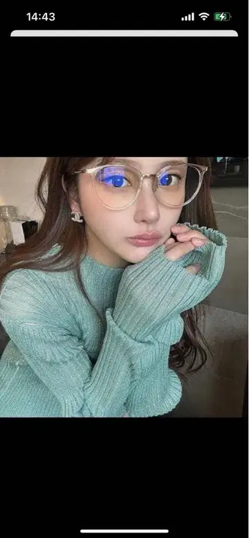 SORIN sheer lame rib top 토끼 온라인