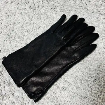 가죽 블랙 퍼 안감 장갑