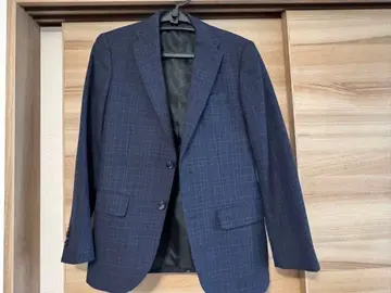 [ 새상품급 ] SIMPLICITE 블루 체크 자켓