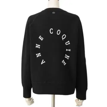 앙코키누 블랙 점퍼 새상품 로고 자수 완판 QVC 앤드러브 L