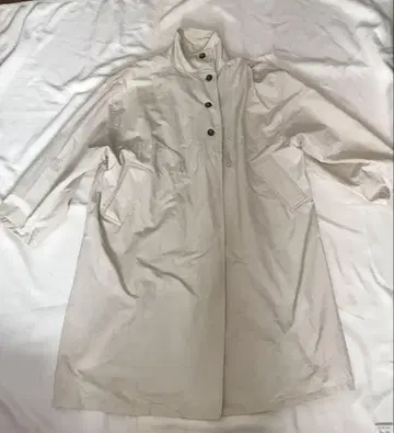 프로필 필독 아티론 트렌치 화이트 아이보리 코트 아우터