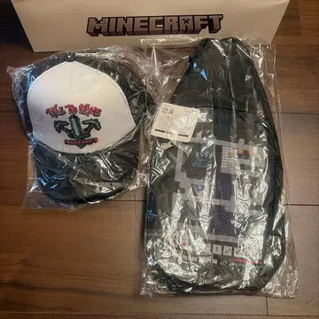마인크래프트 캡과 백 세트