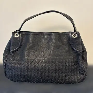 SAZABY 블랙 뜨개질 숄더백