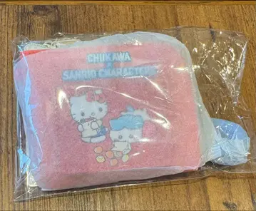 치이카와 x 산리오 컴팩트 지갑 하치와레 & 헬로키티