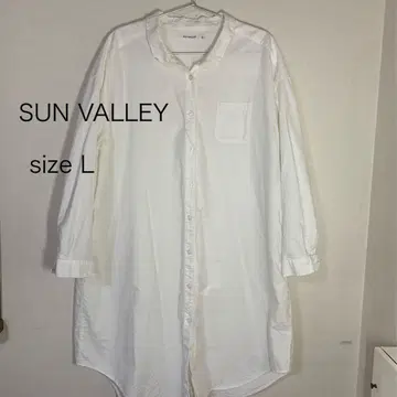 SUN VALLEY 화이트 셔츠 원피스