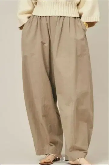 캘런솔로지 린넨 드로스트 팬츠