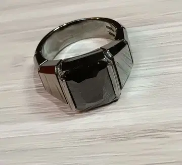 silver 스퀘어 컷 반지