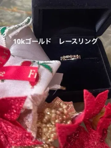 10k 골드 레이스 다이아몬드 세공 반지