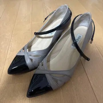 elegance 히미코 23.5cm 펌프스 베이지&블랙