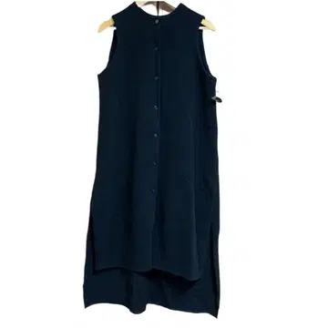 새상품급 m.a+ 엠에이 크로스 롱 원피스 울 42 블랙