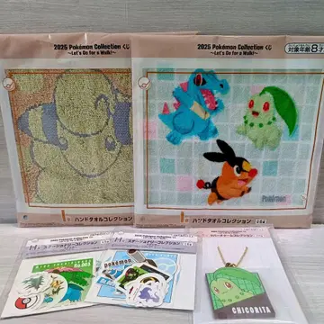 포켓몬 제일복권 핸드 타월 러버 참 스티커 5세트