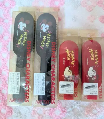 미키 미니 헤어 브러쉬 4개 세트