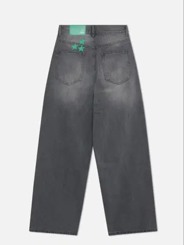 SCUFFERS 34 그레이 와이드 레그 데님