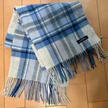 블루 계열 체크 UNITED ARROWS 머플러