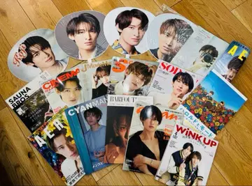 SnowMan 무카이 코지 부채 잡지 세트