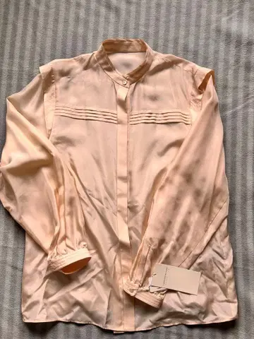 TOMORROWLAND 실크 라이트 핑크 셔츠 36