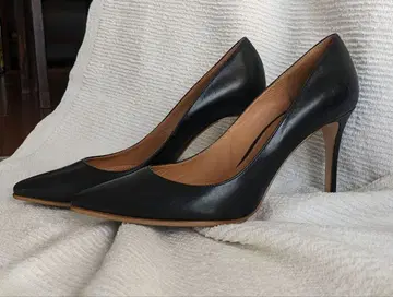 PIPPICHIC 블랙 가죽 하이힐