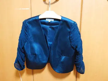 R's GOWN 블랙 노카라 볼레로 M