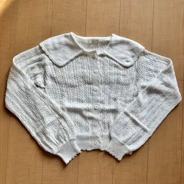 CandyStripper 레이스 편직 가디건