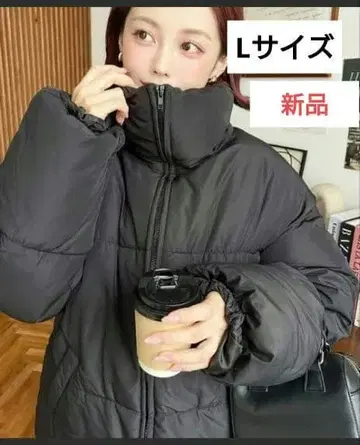 moment+ 오버 사이즈 다운 블랙