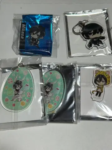 진격의 거인 미카사 아크릴 키링, 아크릴 스탠드 세트 5점