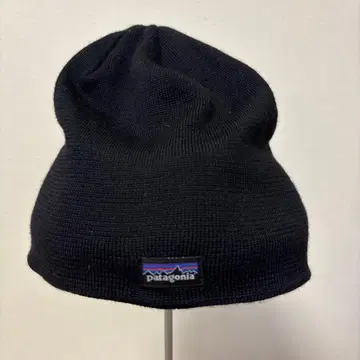 patagonia 블랙 니트 모자
