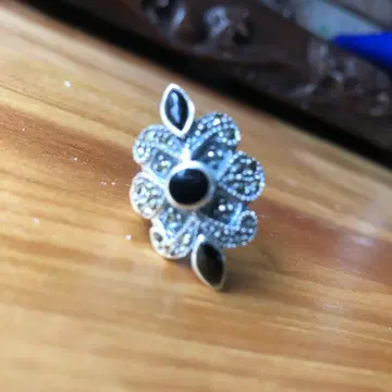 플라워 디자인 실버 925 반지