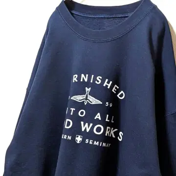 서던 세미나리 로고 맨투맨 트레이닝복 네이비 네이비 컬러 구제 의류