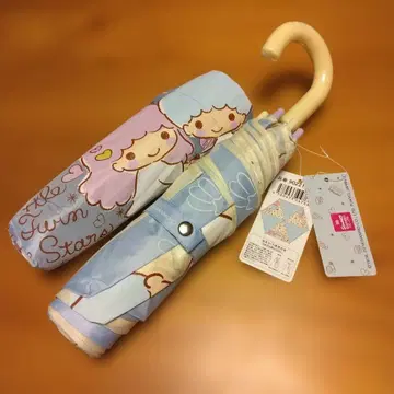 산리오 새상품 미사용 택 포함 키키라라 트윈스타즈 접이식 우산 희귀 레어