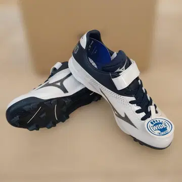 미즈노 스파이크 와이드 사이즈 화이트/네이비 22.5cm