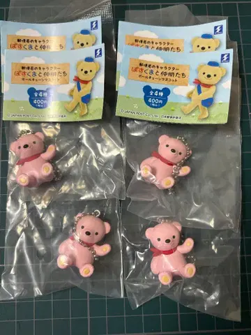 포스쿠마와 친구들 볼체인 마스코트 포스잼 4개 세트