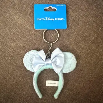 디즈니 미니 머리띠 키체인 블루 에버 애프터