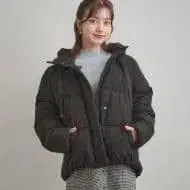 Couture 브로치 다운 숏코트