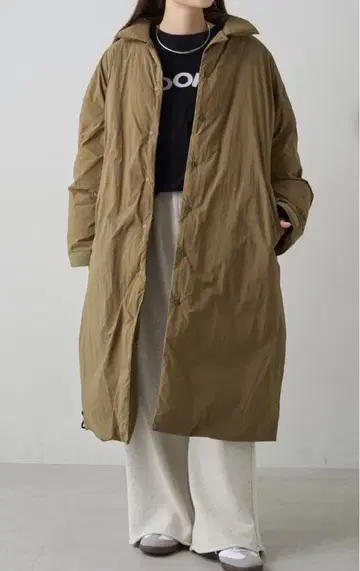 PUAL CE CIN 페이크 다운 스텐카라 코트