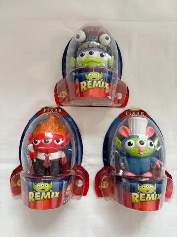 PIXAR REMIX 피규어 3체 세트 리틀 그린맨