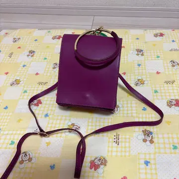 마르코 비안치니 핸들 숄더백 퍼플