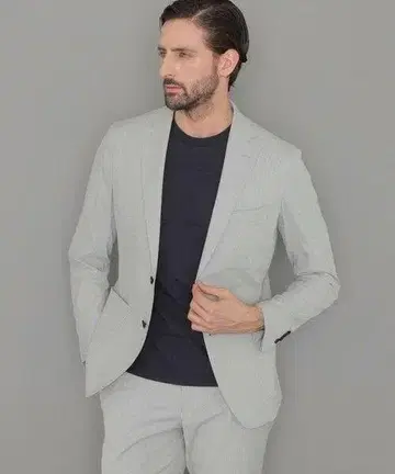 MACKINTOSH LONDON 2B 시어서커 테일러드 자켓 38