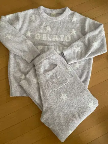 GELATO PIQUE 별 패턴 룸웨어 셋업 라벤더
