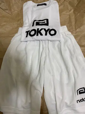 reversal 반팔 하프 팬츠 M 사이즈 화이트