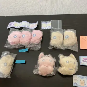 가챠 문 프렌즈 페이스 파우치 키체인 포함 마스코트