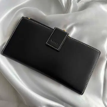 BALLY 발리 가마구치 장지갑 벨트 디자인 블랙 가죽 미사용 새상품